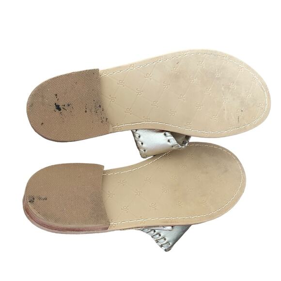 Jack Rogers Whipstich Cherry Gold Thong Sandals size 6 - Picture 7 of 9